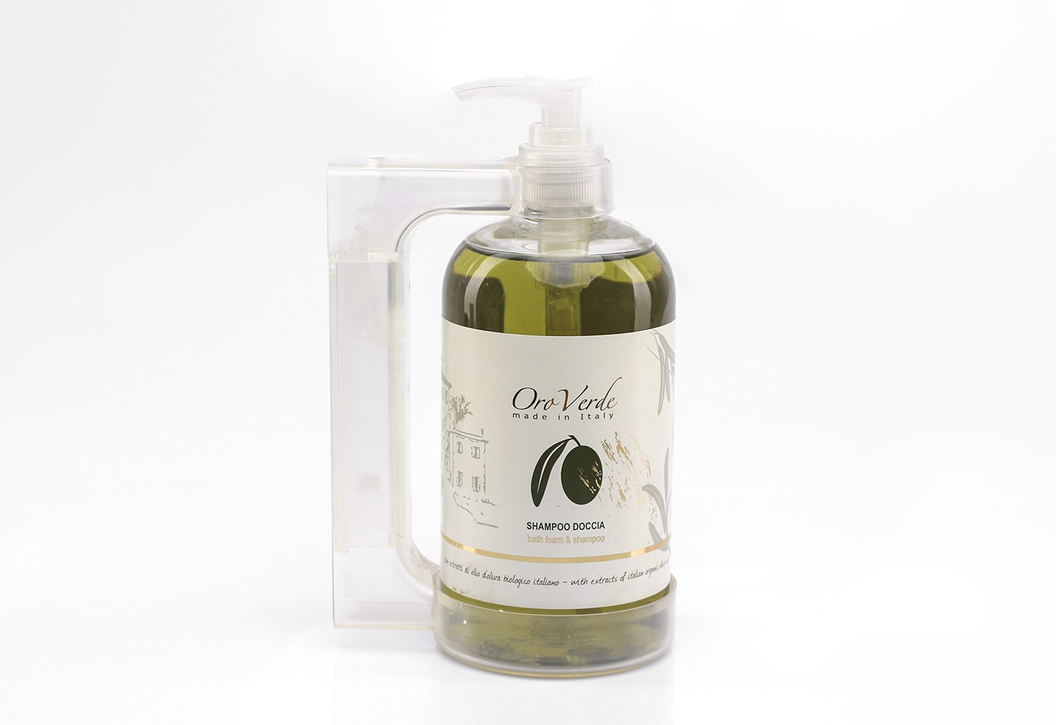 БАГАТОРАЗОВИЙ ДИСПЕНСЕР MADE IN ITALY ORO VERDE,500 МЛ+КРІПЛЕННЯ
